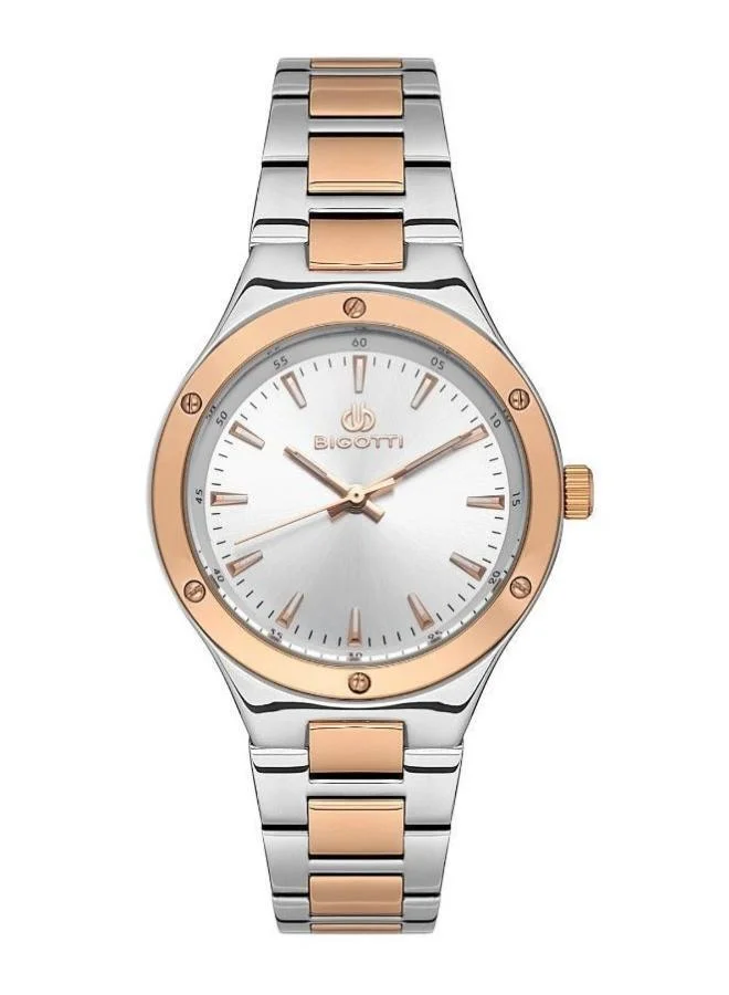 BIGOTTI Bigotti - Quotidiano Women Watch | Stainless SteelBrass Case | Analog | Round Dial | Mineral Glass | Japanese Quartz | Water Resistant 30 Meters