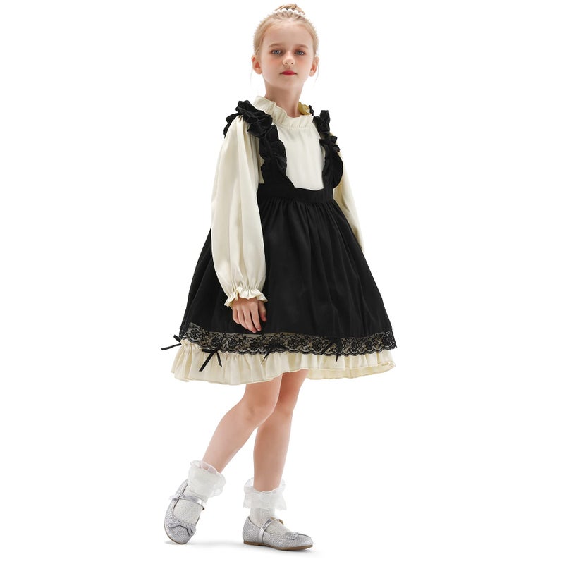 K KomForme Girl's Ballet Flats Non-Slip Soft Mary Jane Walking Party Dress Shoes for Toddler/Little Kid/Big Kid Silver Glitter - Image 3