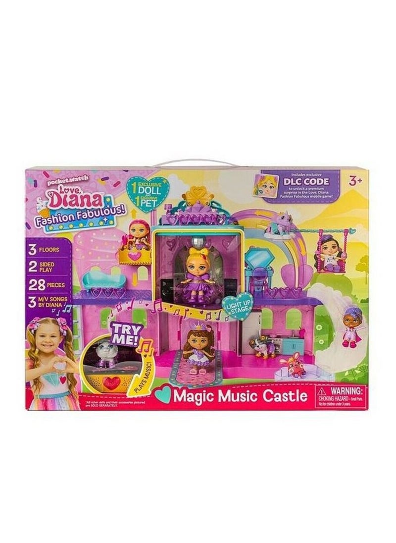 Love Diana Love Diana Magic Music Castle Playset  - Image 2