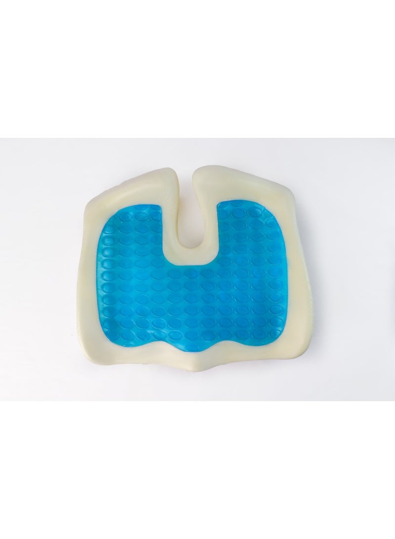 HT Medical gel memory foam pillow, medical seat, medical seating pillow, black color, ideal comfort for the back and coccyx for long sitting - Image 1