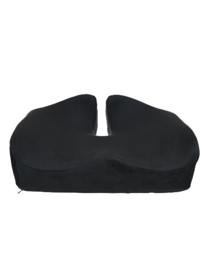 HT Medical gel memory foam pillow, medical seat, medical seating pillow, black color, ideal comfort for the back and coccyx for long sitting - Image 3