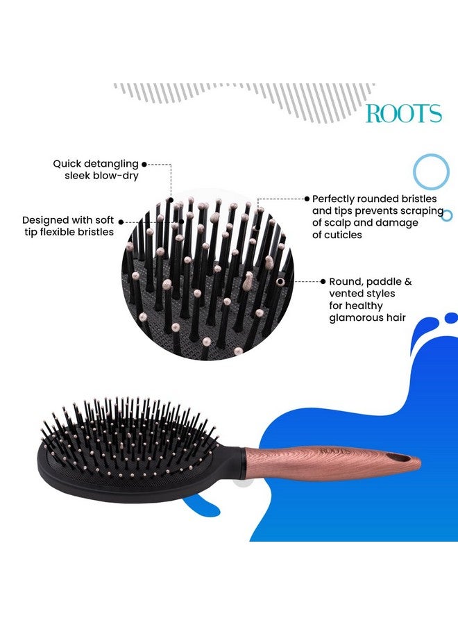 Roots - Truglam - Damage Free Wet and dry Hair Brush - For Man And Woman - RLV66 - Image 4