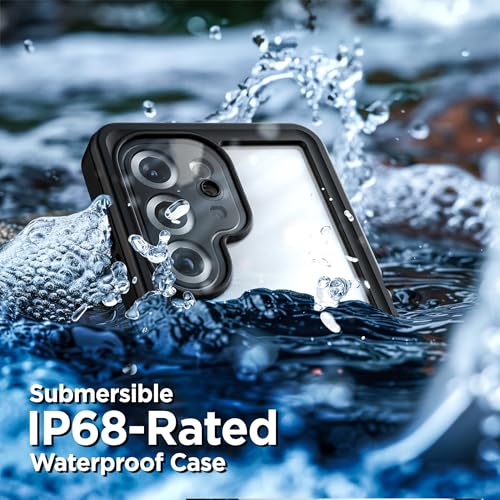 Encased Waterproof Belt Case for Samsung Galaxy S25 Ultra with Holster Clip FullBody 360 Protective Cover with Builtin Screen Protector IP68 Submersible - Image 3