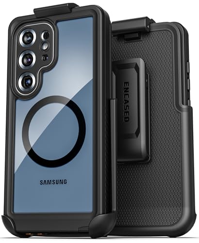 Encased Waterproof Belt Case for Samsung Galaxy S25 Ultra with Holster Clip FullBody 360 Protective Cover with Builtin Screen Protector IP68 Submersible - Image 1