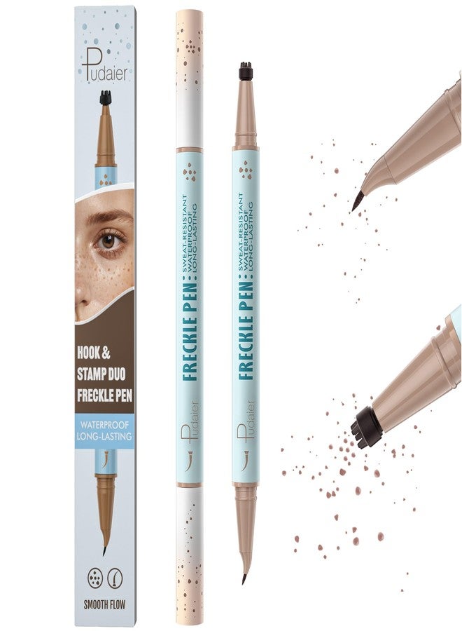 pudaier 2-in-1 Dual Ended Microblading Freckle Pen & Freckle Stamp,Waterproof Freckle Stamp & Precise 15°Tip for Natural Lifelike Freckle Makeup,Perfect Make up,Last 24Hrs. - Image 1