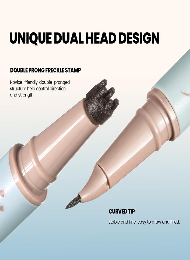 pudaier 2-in-1 Dual Ended Microblading Freckle Pen & Freckle Stamp,Waterproof Freckle Stamp & Precise 15°Tip for Natural Lifelike Freckle Makeup,Perfect Make up,Last 24Hrs. - Image 2
