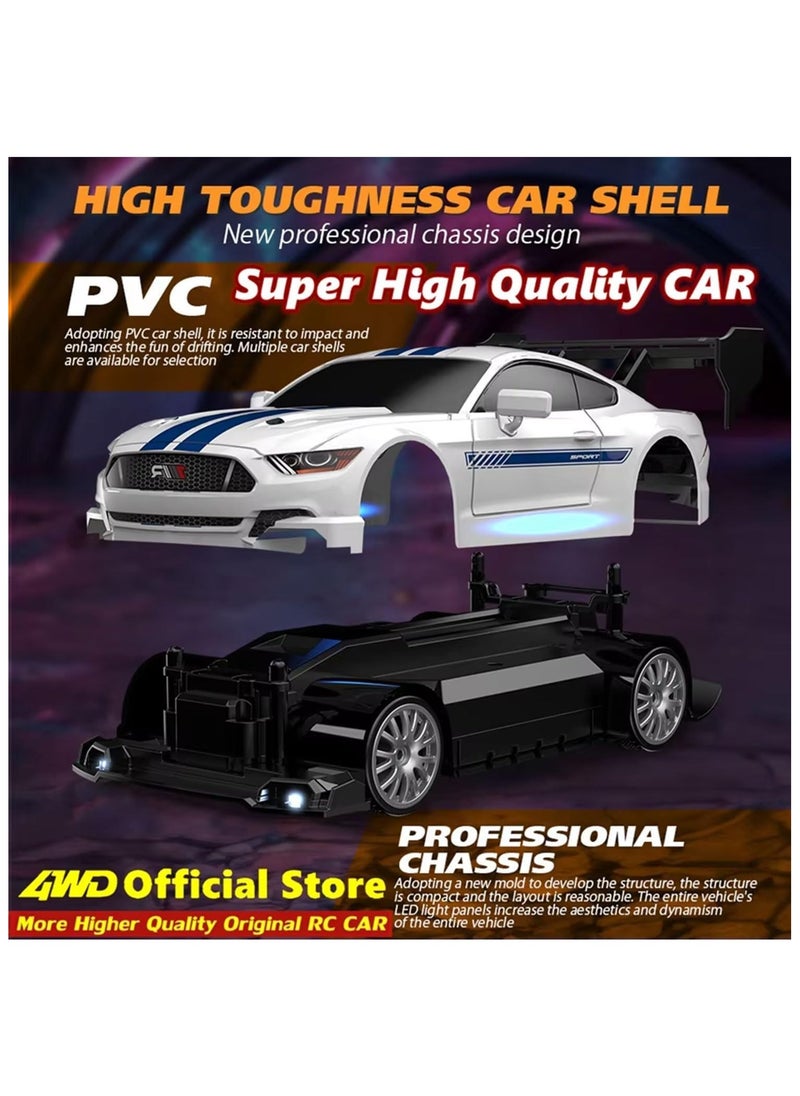 Anmi 1:24 Scale remote control car , High Speed rc car with LED Lights, Drift Wheels  - Image 5