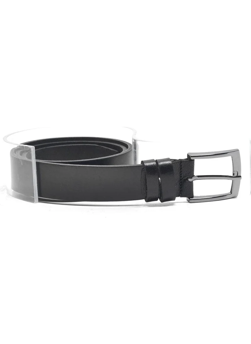 Raker Plus Leather Black Casual Boys Belt