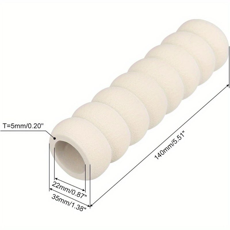 8 Black EVA Door Handle Protectors Anti Static Collision Resistant Wall Guard Set - Image 4