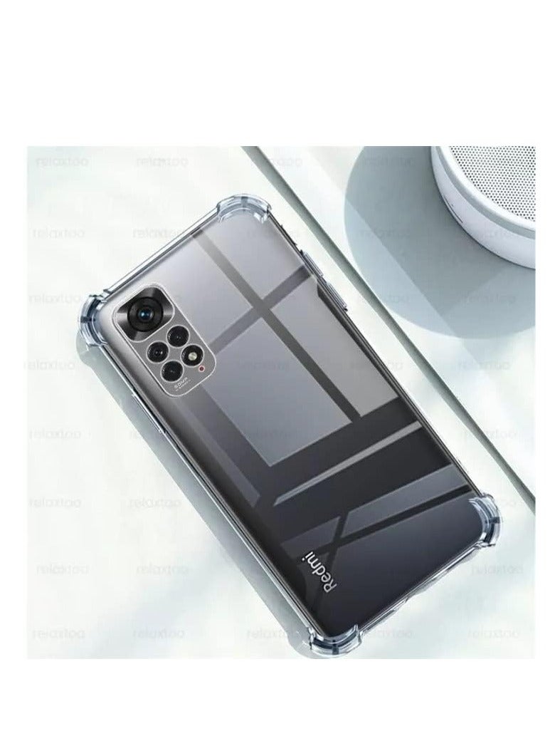 تين تك جراب شفاف مضاد للصدمات لموبايل شاومي ريدمي نوت 11 اس /Xiaomi Redmi Note 11s  بتصميم رائع عالي الجودة وحماية قصوى من تين تك - شفاف - Image 4