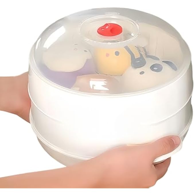 فرن ميكروويف بخاري، طباخ بخاري ميكروويف مع غطاء، أدوات مطبخ متعددة الوظائف لسكن الطلاب، مطعم، شركة، شقة للإيجار، منزل - Image 1