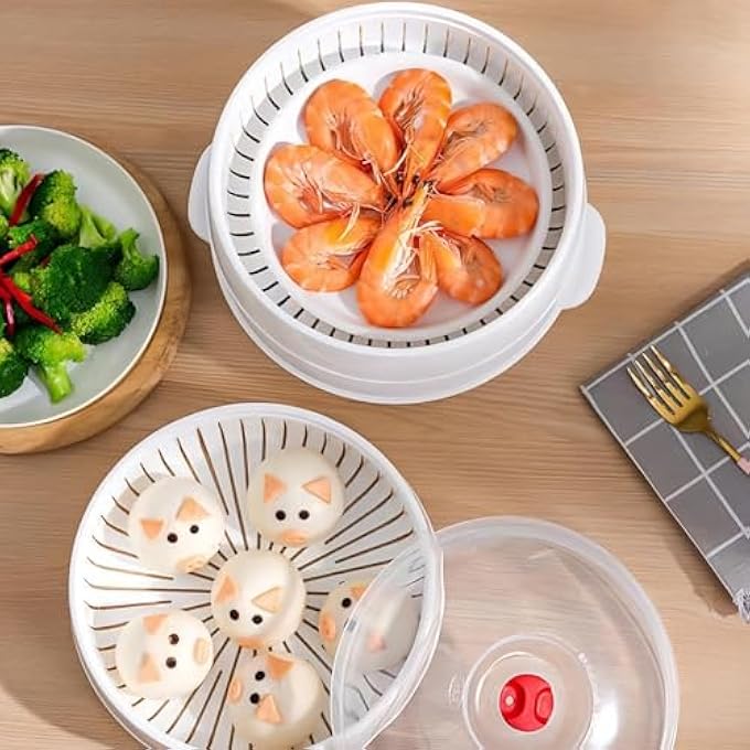 فرن ميكروويف بخاري، طباخ بخاري ميكروويف مع غطاء، أدوات مطبخ متعددة الوظائف لسكن الطلاب، مطعم، شركة، شقة للإيجار، منزل - Image 4