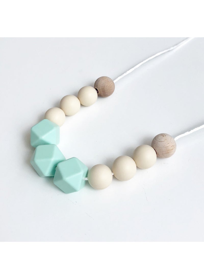 Desert Chomps Boho Chic Necklace - Vintage Mint - Image 1