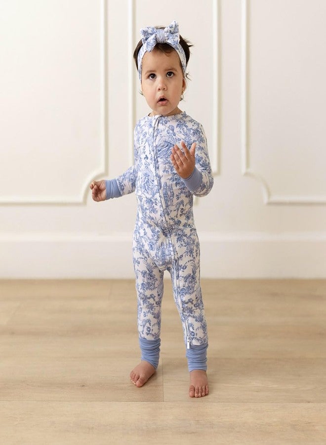Posh Peanut Convertible Baby Sleepers - Girls Footless Baby Pajamas with 2 Way Zipper for Easy Diaper Changes - Briar, 3-6 Months - Image 2