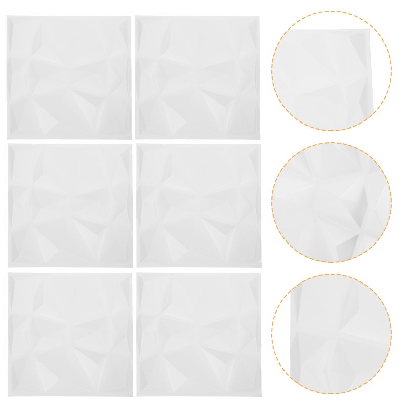 6pcs جدار ديكور 3D لوحة الجدار 3D لوحة الجدار PVC 3D لوحة الجدار - Image 1