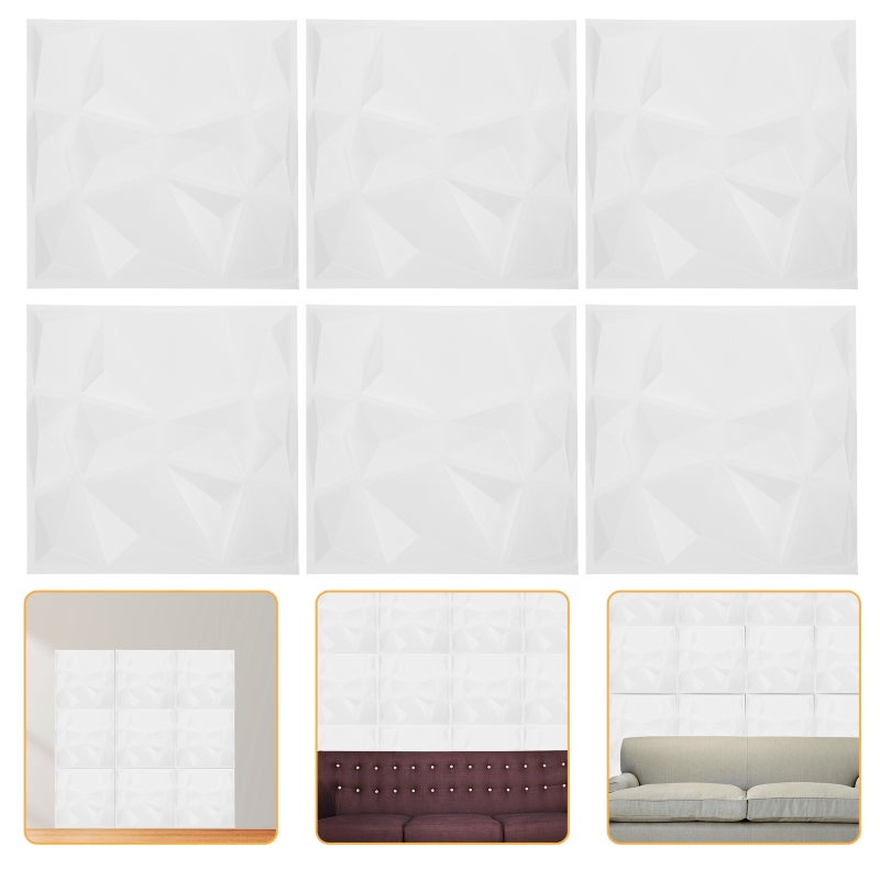 6pcs جدار ديكور 3D لوحة الجدار 3D لوحة الجدار PVC 3D لوحة الجدار - Image 4