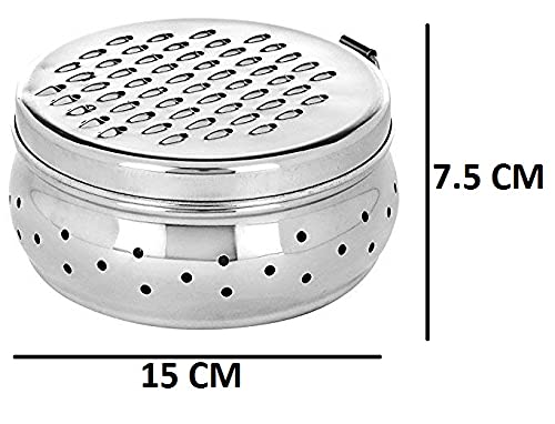 Amaxone Stainless Steel Spill Free Vegetable Grater for Cheese Carrots Potato Cucumber Grater with Container Box Storage H75 CM W15 CM - Image 2
