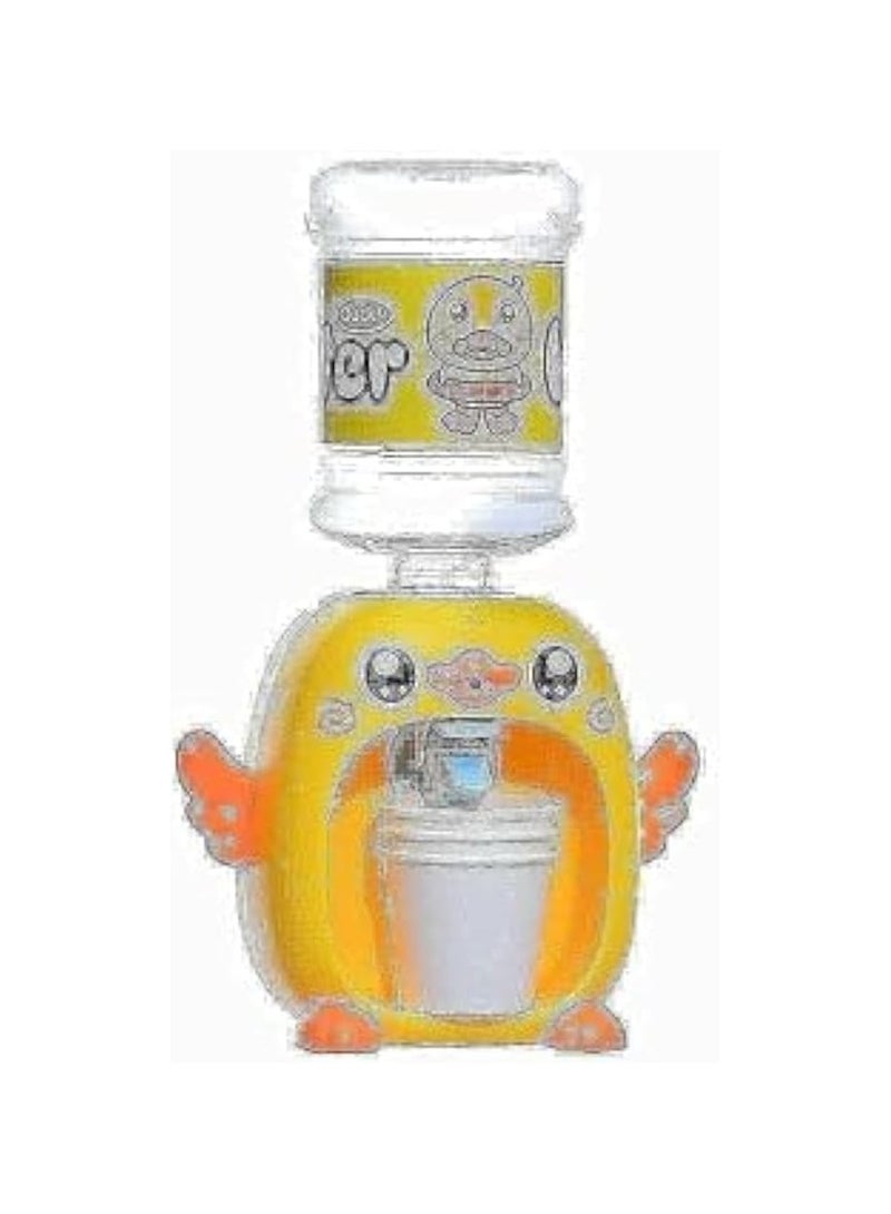 Generic مبرد مياه بتصميم بطة للأطفال، خامة آمنة وإضاءة وتأثيرات موسيقية و3 أكواب صغيرة - متعدد الألوان