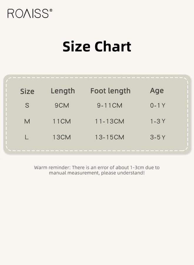 رويس مجموعة من 6 أزواج من الجوارب للأطفال، جوارب كاحل مانعة للانزلاق بنقوش جميلة ومقبض قوي، جوارب مرنة وناعمة ومانعة للانزلاق للأطفال الصغار، سهلة التنسيق مع الملابس - Image 5
