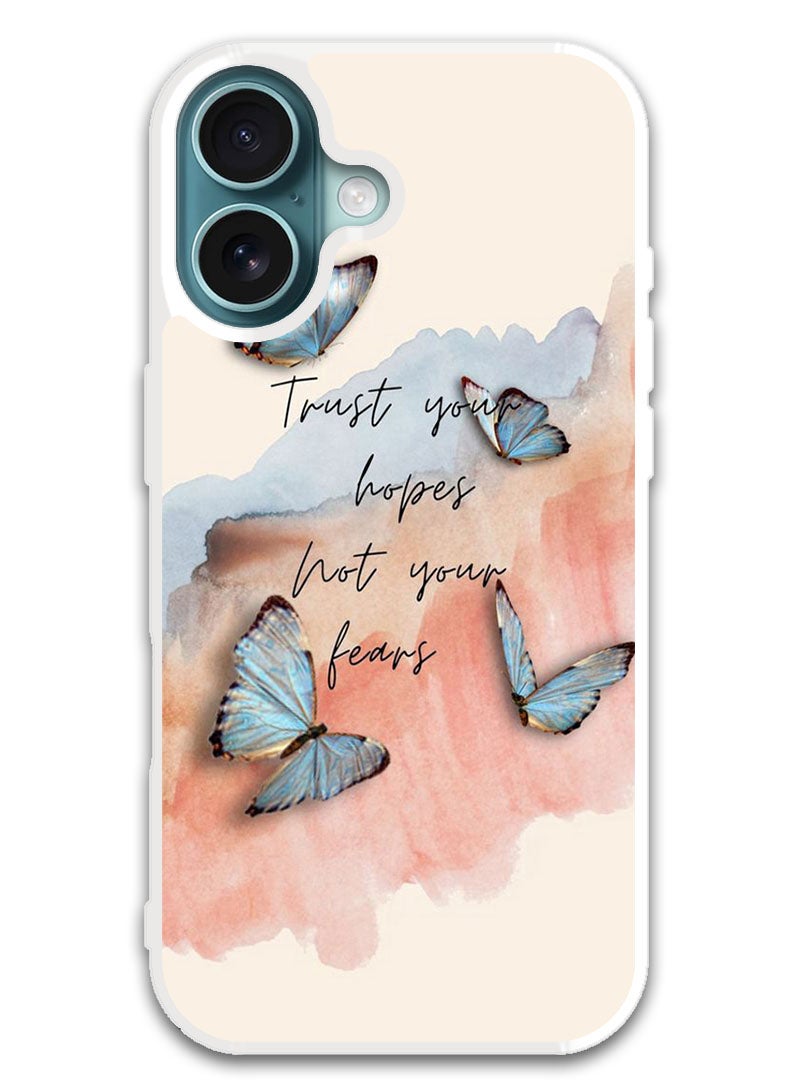 Theodor Protective Case Cover For APPLE IPHONE 16 Plus Trust hopes (White Bumper) - Image 1