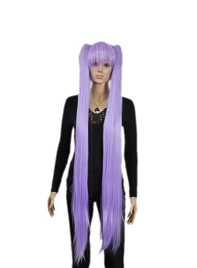 NIBEMINENT Vocaloid Hatsune Miku Ponytails Cosplay Wig Purple