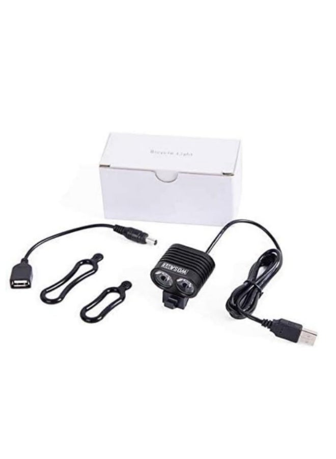 T6 Flashlight Bike Light 2400 Lumen Waterproof Bicycle Handlebar Front Light Super Bright CREE XMK LED Floodlighting Design for Night Cycling Safety Multiple Switch Modes - Image 4