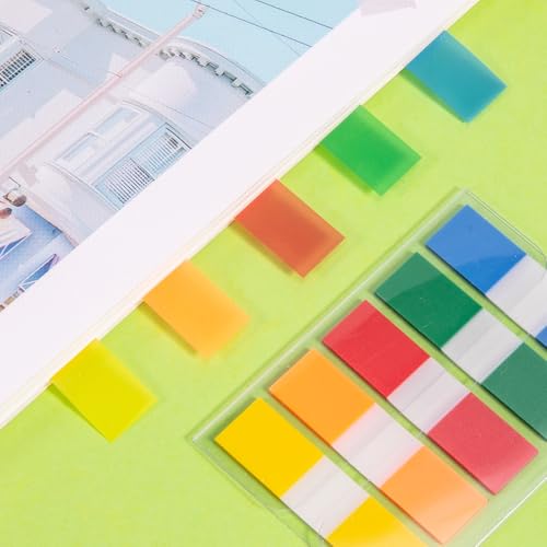 BukSuk 600 Pieces Tabs 2'' Sticky Tabs, Writable and Repositionable File Tabs Flags Colored Page Markers Labels for Reading Notes, Books and Classify Files, 22 Sets 10 Colors - Image 5