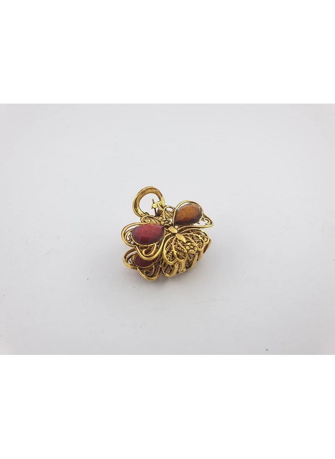 DHAVESAI Dhavesai m.b Metal Multi Design Hair Claw Clips,Catch Banana Clips,Clamp Hair Accessories for Girls Women small size pack of 2 (Multi color and Design as Per availability)  - Image 2
