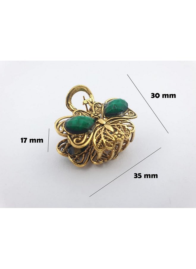 DHAVESAI Dhavesai m.b Metal Multi Design Hair Claw Clips,Catch Banana Clips,Clamp Hair Accessories for Girls Women small size pack of 2 (Multi color and Design as Per availability)  - Image 3