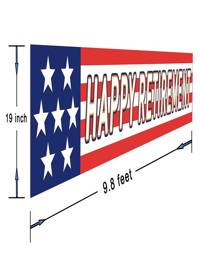 Silvima Military Retirement Banner, Army Navy Air Force Marine Corps Police Happy Retirement Party Sign - Image 3