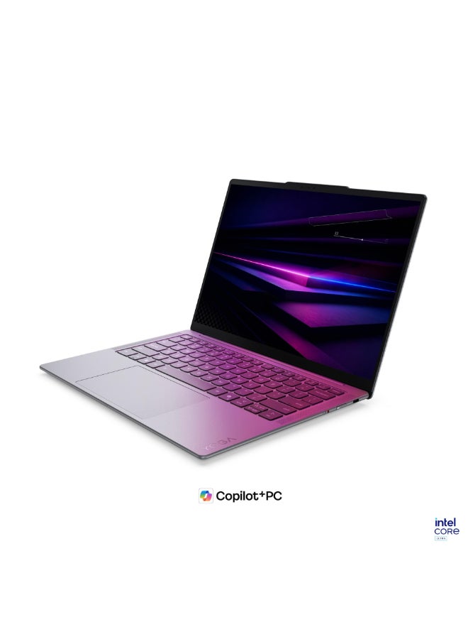 لينوفو Yoga Slim 7 14Ill11 Laptop With 14 Inch WUXGA (1920x1200) Display, Intel Core Ultra 5-226V Processor/16GB RAM DDR5/1TB SSD/Windows 11 Home/ English/Arabic Luna Grey - Image 2