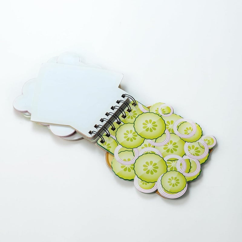 Articious دفتر ملاحظات حلزوني بشكل ساندويتش وبرغر لطيف للأطفال | مذكرات بتصميم طعام | لوحة كتابة إبداعية وهدايا للأولاد والبنات - Image 3