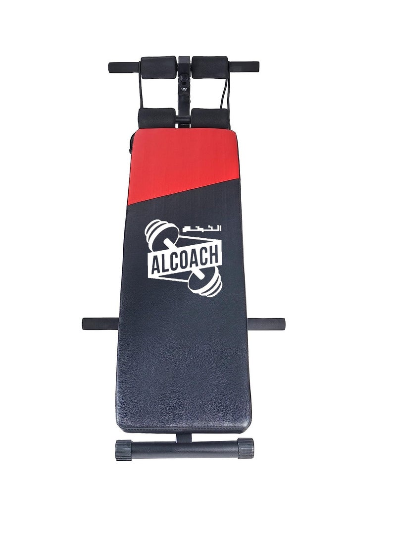 ALCOACH - Adjustable fitness bench for abdominal exercises and fitness with Dumbbell - Image 1
