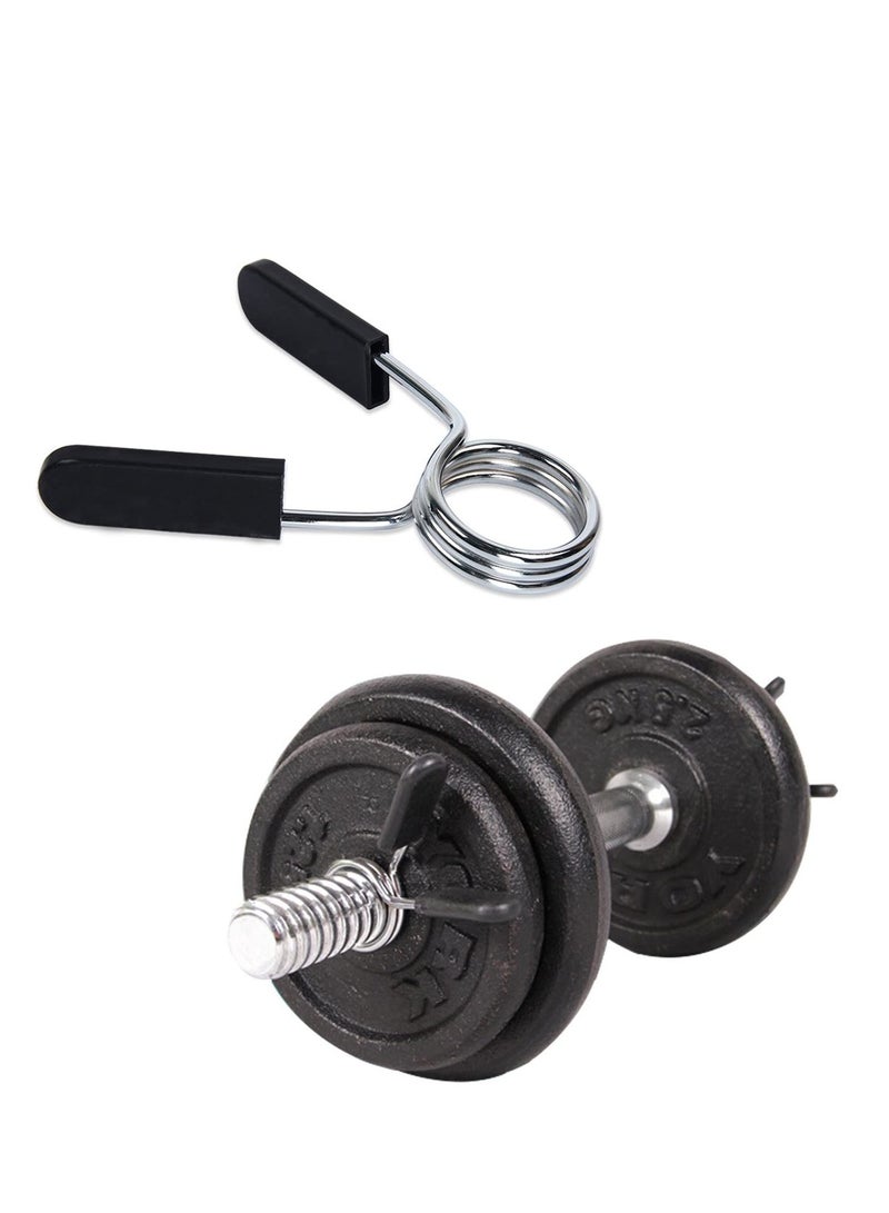 Excefore Spring Clip Collars 2 inch Barbell Exercise Collar Clamps for Strength Training Gym Fitness Training Weight Lifting Equipment for Smooth Dumbbell Handle or Standard Weightlifting Barbell - Image 2