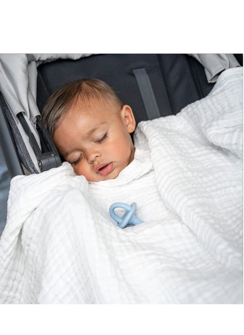 Comfy Cubs - Comfy Cubs Baby Muslin Blanket, Swaddle for Newborns and Toddlers, Large 40” x 40” Cover, 6-Layer Softness for Infant Swaddling, Receiving, or Tummy Time, Shower Gift (Neptune) - Image 1