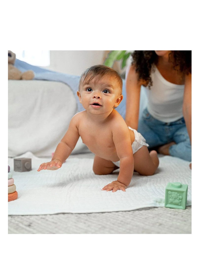 Comfy Cubs - Comfy Cubs Baby Muslin Blanket, Swaddle for Newborns and Toddlers, Large 40” x 40” Cover, 6-Layer Softness for Infant Swaddling, Receiving, or Tummy Time, Shower Gift (Neptune) - Image 1