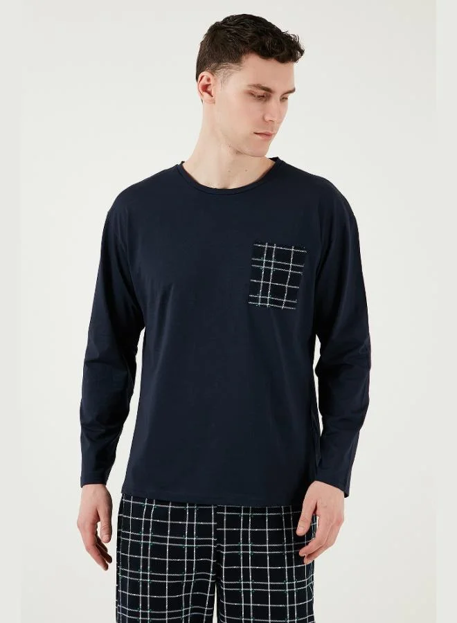 Buratti  Buratti Plaid Pocket Elastic Waist 100% Cotton Regular Fit Pajama Set Men's PAJAMAS SET 6572001 for Men | Best Price UAE