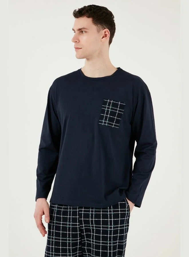 Buratti  Buratti Plaid Pocket Elastic Waist 100% Cotton Regular Fit Pajama Set Men's PAJAMAS SET 6572001 for Men | Best Price UAE