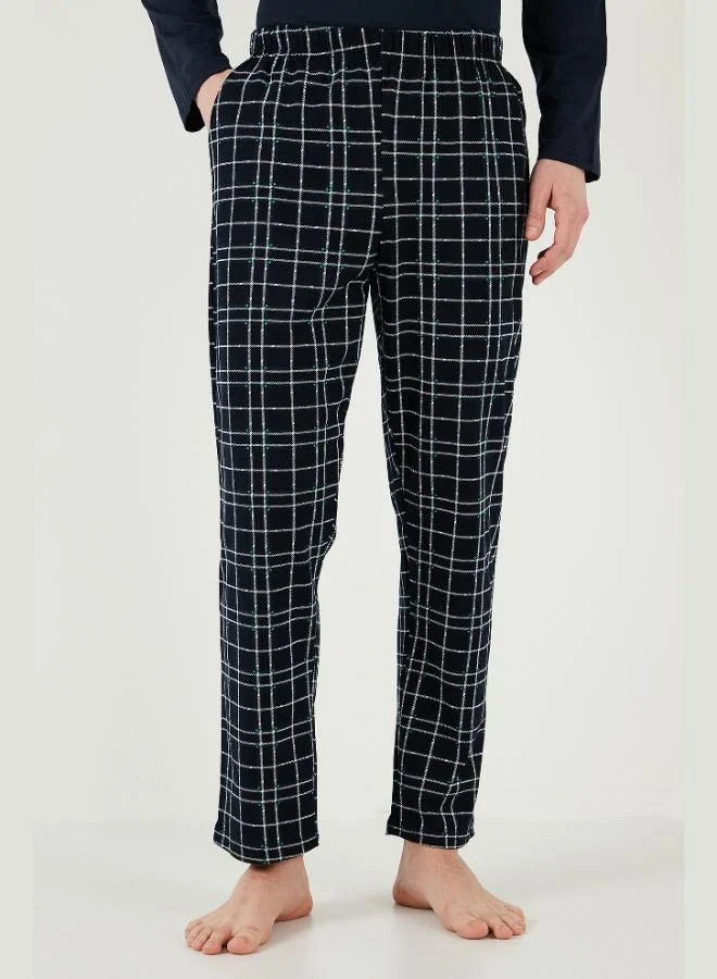 Buratti  Buratti Plaid Pocket Elastic Waist 100% Cotton Regular Fit Pajama Set Men's PAJAMAS SET 6572001 for Men | Best Price UAE