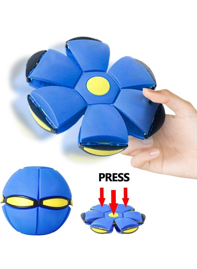 Magic Metaball, Children's Bouncing Ball, Magic Flying Saucer Interactive Pop-Up Transform Toy, Parent-Child Interaction Red and Blue Bouncy Ball, Delay Frisbee Flying Disc Toy ﻿ - Image 2