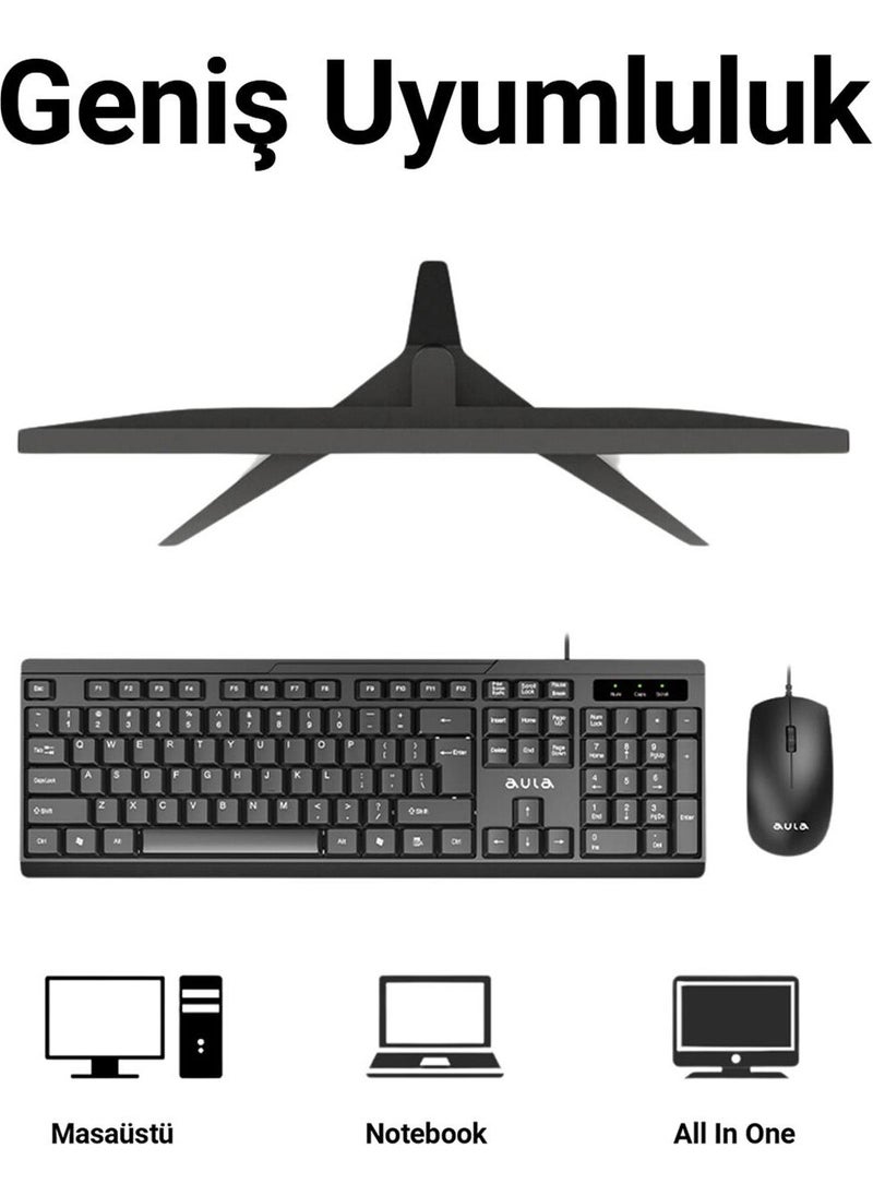 AULA - AC101 Wired Keyboard and 1200 DPI Optical Mouse Set - Image 1