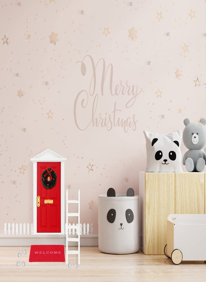 Zhanmai Tooth Fairy Door Kit Mini Wooden Tooth Fairy Door with Accessories Fairy Tale Education Learning Toy for Girls Dollhouse Mini Garden Festive Decoration DIY Craft Activities - Image 5