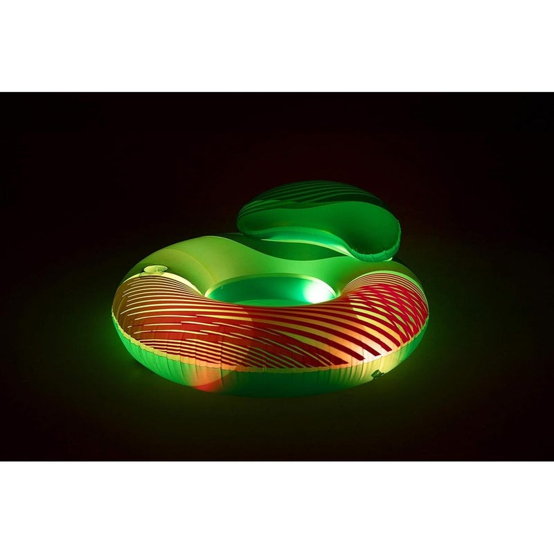 بست واي عوامة بمسند مع اضواء 118x117 قابلة للنفخ - 43252 - Image 3