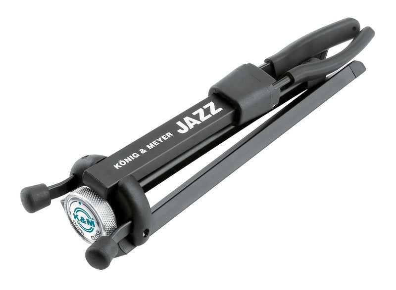 KM K&M König & Meyer Jazz Saxophone In-Bell Tripod 3 Leg Stand 14330.000.55 | Professional Grade for all Musicians | Lightweight & Compact | Stable Secure Eb Alto Base | Made in Germany Black - Image 3