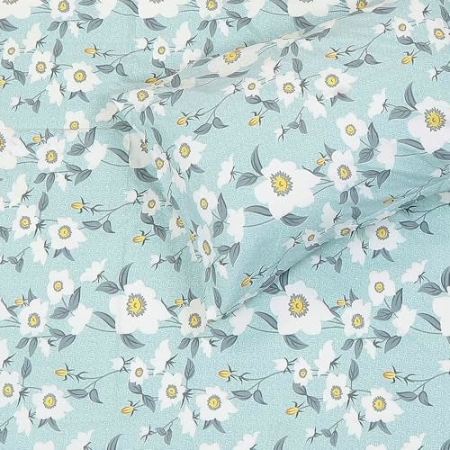 Status Contract -Cotton Feel Double Bedsheet with 2 Pillow Covers for Bed Room, Home, Hotel-120 GSM (Light Blue) - Image 5