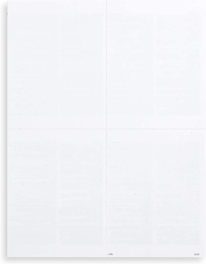Dutymark Blank W2 4 Up Tax Forms 2025, Set for 50 Employees, Instructions in Back of The Forms, Great for QuickBooks and Accounting Software, Idea for E-Filing W2 4-Up 2025 - Image 3