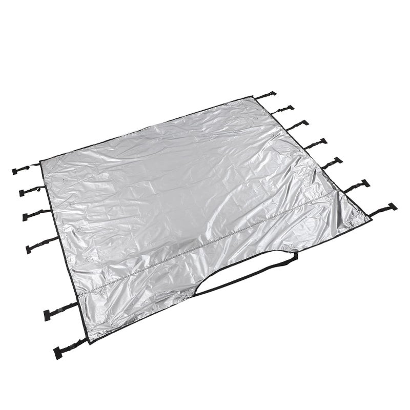 Akozon HeavyDuty Universal Black Oxford Cloth Front Towing Cover Protector with Adjustable Straps and Reflective LED Lights for Enhanced Visibility Akozonhr1b7w6n9x - Image 2