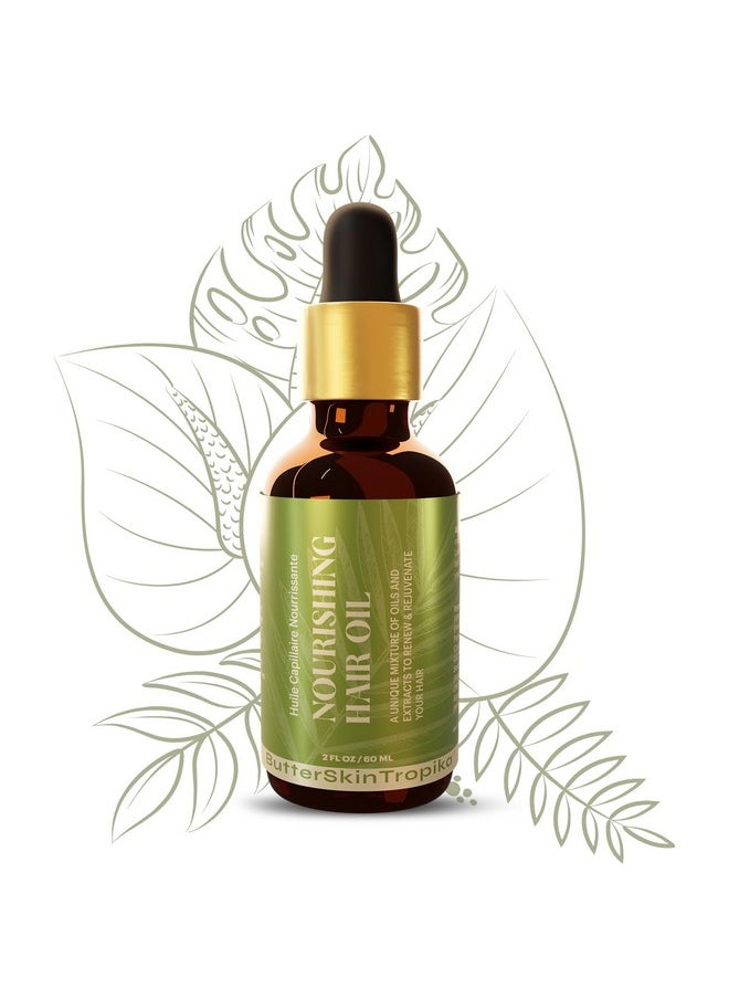 ButterSkinTropika Utterskintropika Nourishing Hair Oilpea Protein Papaya Guava Seed & Pumpkin Seed Oils Algae And More To Provide Optimal Nourishment For Damaged Or Dry Hair Condition Control Frizz Stimulate Follicles  - Image 2
