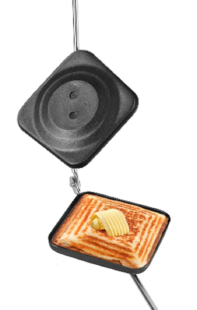 Doliva Sandwich Bread Toaster Grill Sandwich Machine Regular Gas Toaster and Griller Sandwich Maker Flip Pan Toast Gas - Image 3