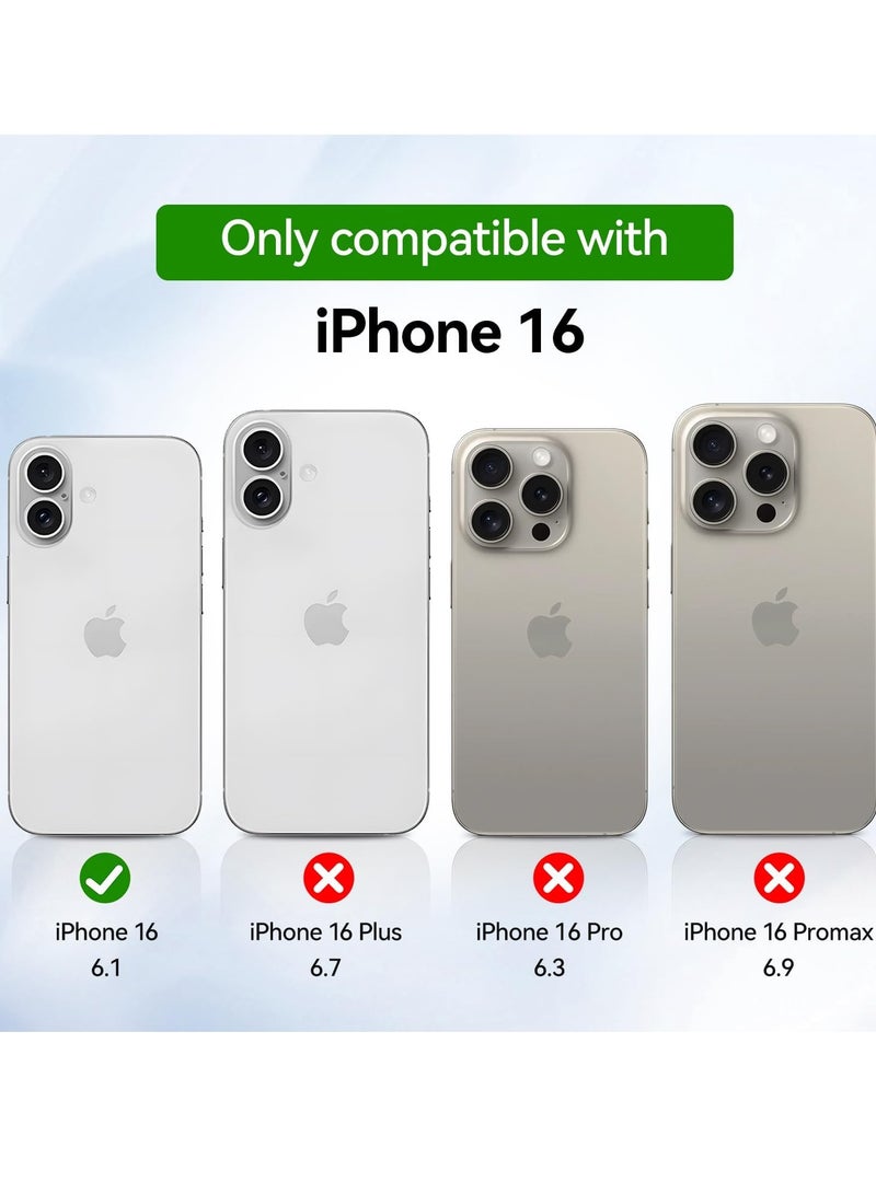 iPhone 16 Case Cover 6.1 inch Clear Magsafe Shockproof Anti-Scratch Slim Thin Magnetic Case for Apple iPhone 16 - Image 2